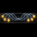 Фигура световая "Брызги звезд" 360 светодиодов 24м дюралайта, размер 400*100см NEON-NIGHT, SL501-361