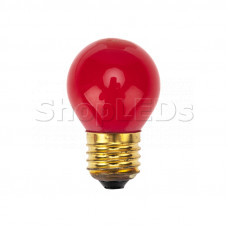 Лампа накаливания e27 10 Вт красная колба